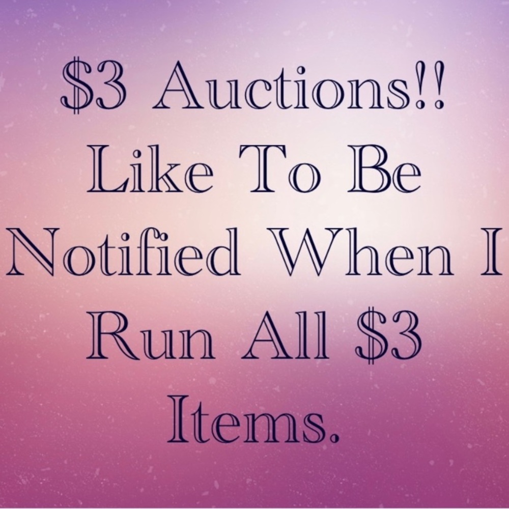 🎀 Like this listing to be notified when I run a all $3
silent auction!!